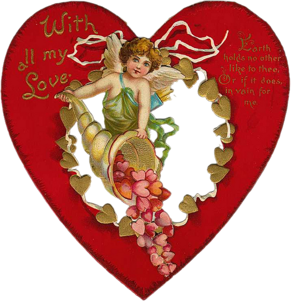 14 février : coeur vintage - Valentine's day : heart png