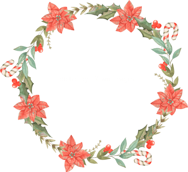 ❄️ Couronne de Noël aquarelle png_Xmas wreath png ❄️