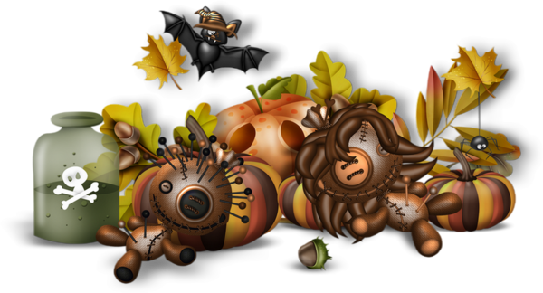 Tube Halloween, cluster png, citrouilles  - Calabazas png