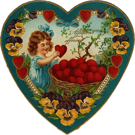 Coeur vintage St Valentin - Vintage heart png - Herz