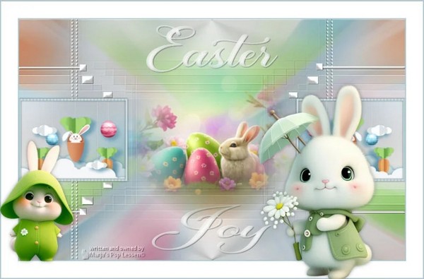 ✿ Easter Joy, création & TUTO Marja psp_Créa Pâques ✿