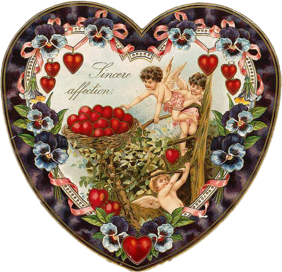 Tube png : coeur vintage - Valentine's day : vintage heart