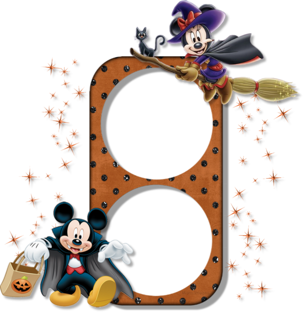 Halloween, cadre png - Disney - Halloween frame png