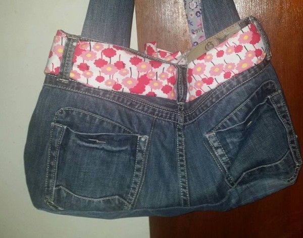 sac à main en jeans recyclé