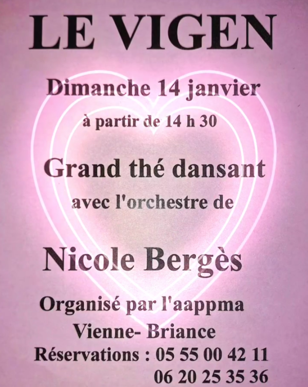 THE DANSANT LE VIGEN 14 JANVIER 2024