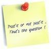 Post'it or not post'it ? That's the question