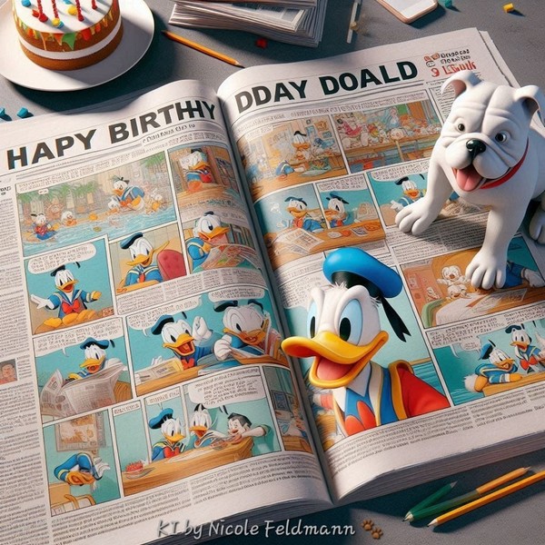 "Happy Birthday Donald"   ...