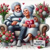 Valentine's day old couple