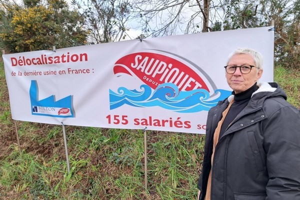 Fermeture de l'usine Saupiquet à Quimper 