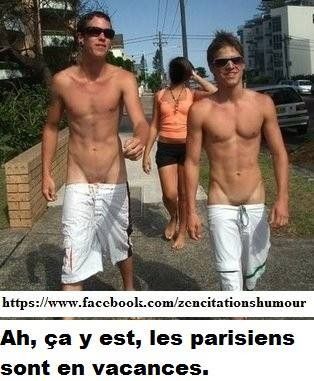 Et hop les parisiens en vacances !!!