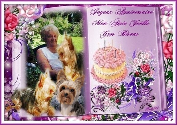 Bon anniversaire mon amie Joëlle