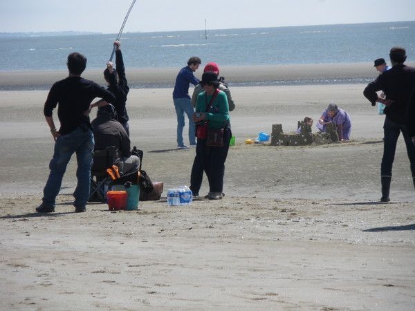 Josiane Balasko Michel Blanc en tournage à Saint Brévin