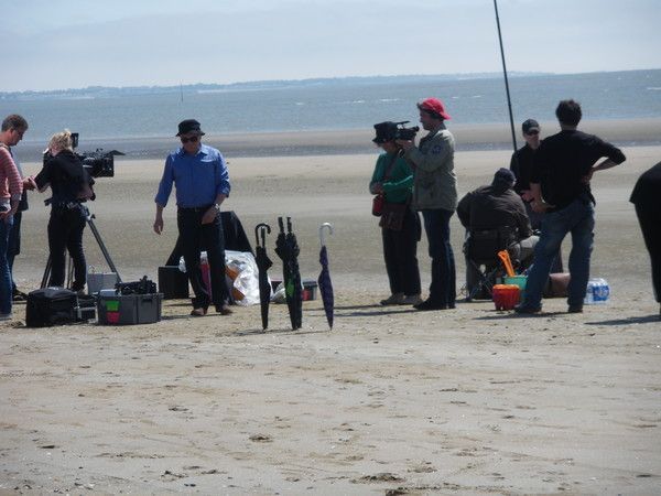 Josiane Balasko Michel Blanc en tournage à Saint Brévin