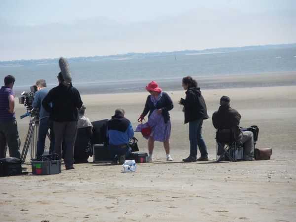 Josiane Balasko Michel Blanc en tournage à Saint Brévin