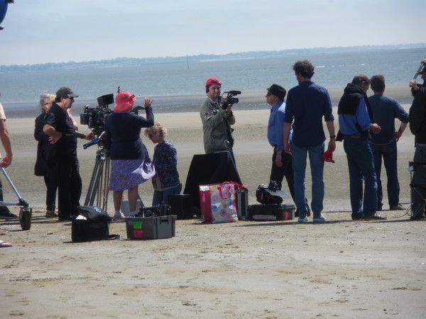 Josiane Balasko Michel Blanc en tournage à Saint Brévin