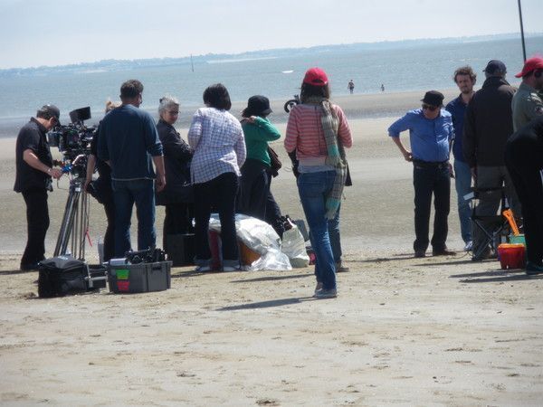 Josiane Balasko Michel Blanc en tournage à Saint Brévin