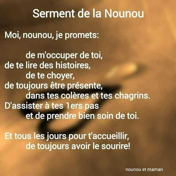 Serment de la Nounou !