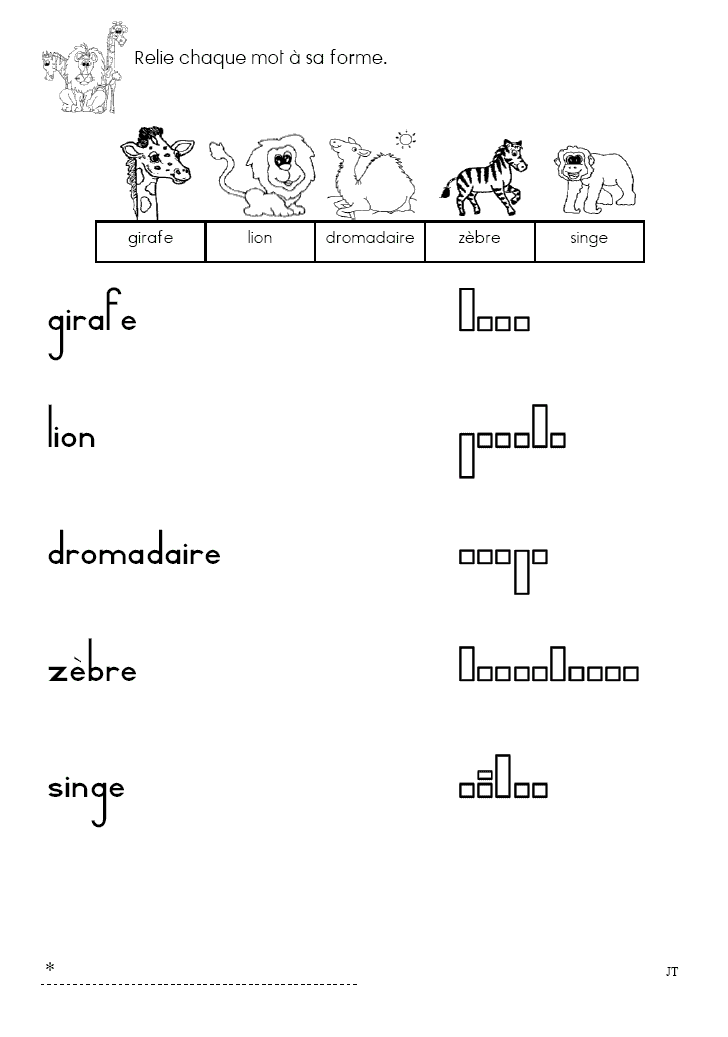 fiches maternelle