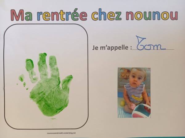 ma rentrée chez nounou à colorier