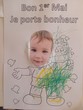 1er mai coloriage muguet petit garçon