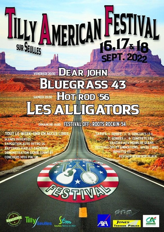 LES ALLIGATORS en concert Tilly American Festival 16.09.2022