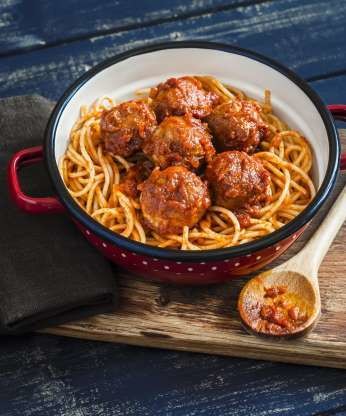 Spaghettis aux boulettes de viande