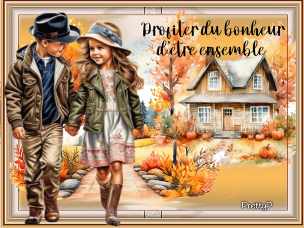 automne paysage background balade enfant  image