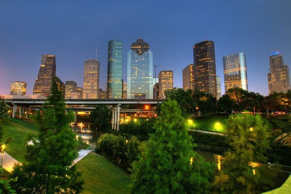 Houston, Texas By Night