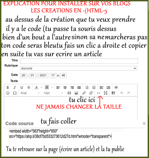 TUTO POUR HTML-5