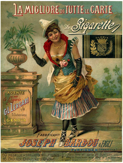 Affiches anciennes cigarettes-briquets