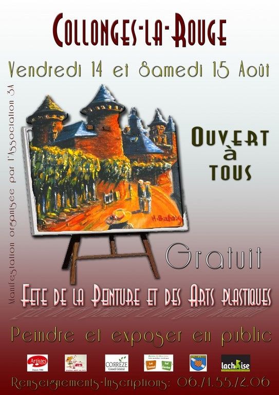 14&15 AOUT 2015 FETE DE LA PEINTURE COLLONGES 