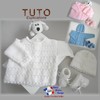 TUTO tricot bébé, Patron FACILE layette bb à tricoter PDF