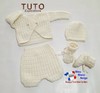 TUTO tricot bébé, Patron FACILE layette bb à tricoter PDF