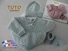 TUTO tricot bébé, Patron FACILE layette bb à tricoter PDF