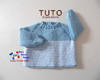 TUTO tricot bébé, Patron FACILE layette bb à tricoter PDF