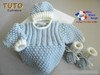 TUTO tricot bébé, Patron FACILE layette bb à tricoter PDF