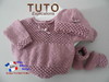 TUTO tricot bébé, Patron FACILE layette bb à tricoter PDF