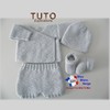 TUTO tricot bébé, Patron FACILE layette bb à tricoter PDF