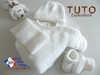 TUTO tricot bébé, Patron FACILE layette bb à tricoter PDF