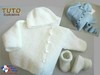 TUTO tricot bébé, Patron FACILE layette bb à tricoter PDF