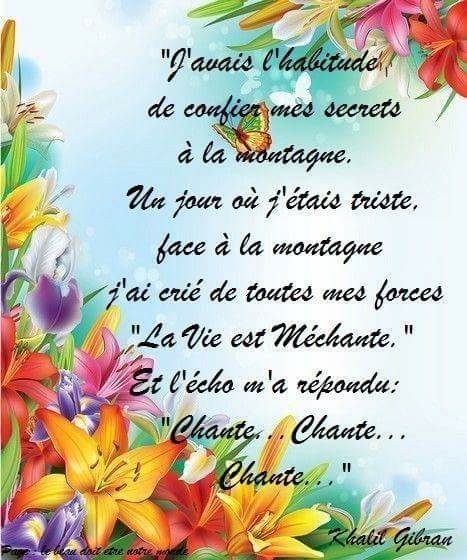 Citation de khalil Gibran !