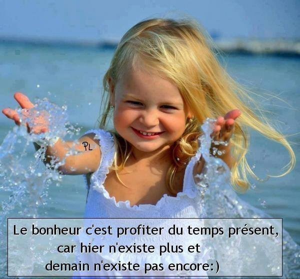 Le bonheur   ...  c'est le sourire du coeur !