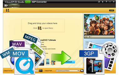 convert mp4 mov avi to 3gp