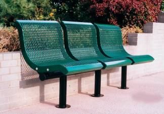 metal park benches