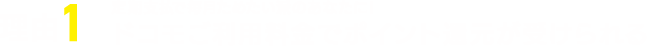 理由1 定期支払で毎月ためたい派のあなたに！ドコモご利用料金でポイント還元が受けられる