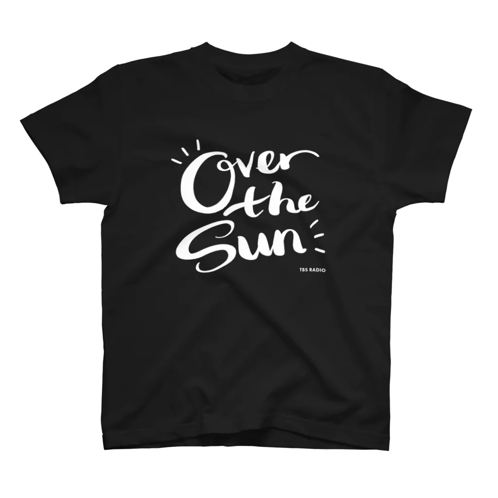 TBSラジオ『ジェーン・スーと堀井美香の「OVER THE SUN」』グッズのOVER THE SUN_Tシャツ(黒) スタンダードTシャツ