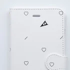 SCHINAKO'SのBunnies and Ribbons Book-Style Smartphone Case :material(leather)