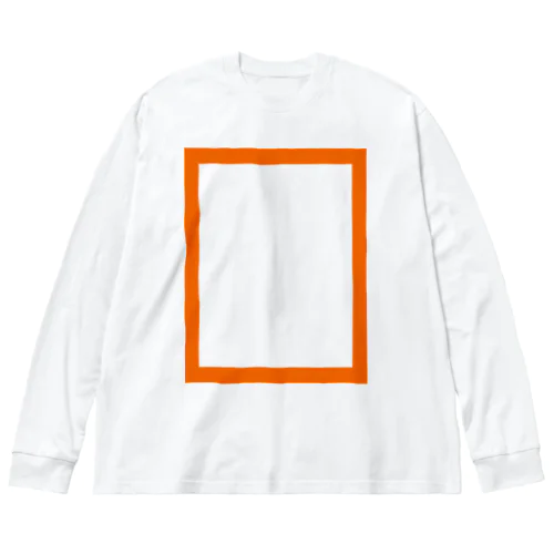 orange/□ ビッグシルエットロングスリーブTシャツ