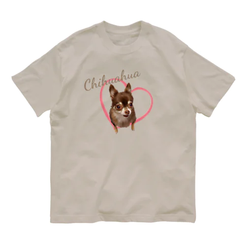 チワワ🐶 オーガニックコットンTシャツ