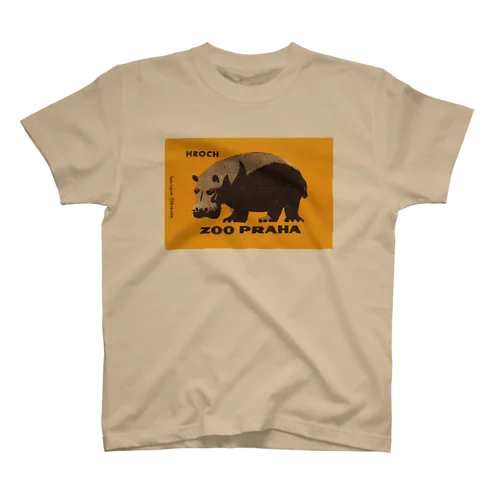 チェコ　プラハ動物園　ヒッポ（カバ） スタンダードTシャツ